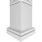 Ekena Millwork Craftsman Classic Square Non-Tapered Mid-Century Fretwork Column w/ Tuscan Capital & Tuscan Base CC0809ENMIDTUTU - alternate 4